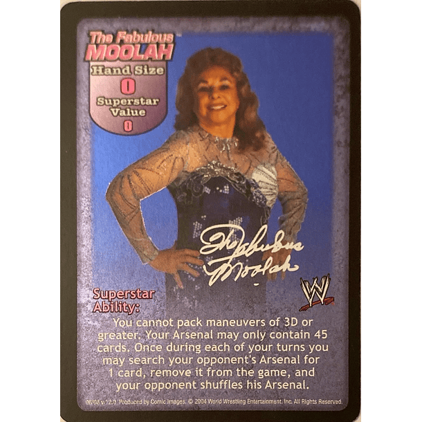 The Fabulous Moolah Superstar Card