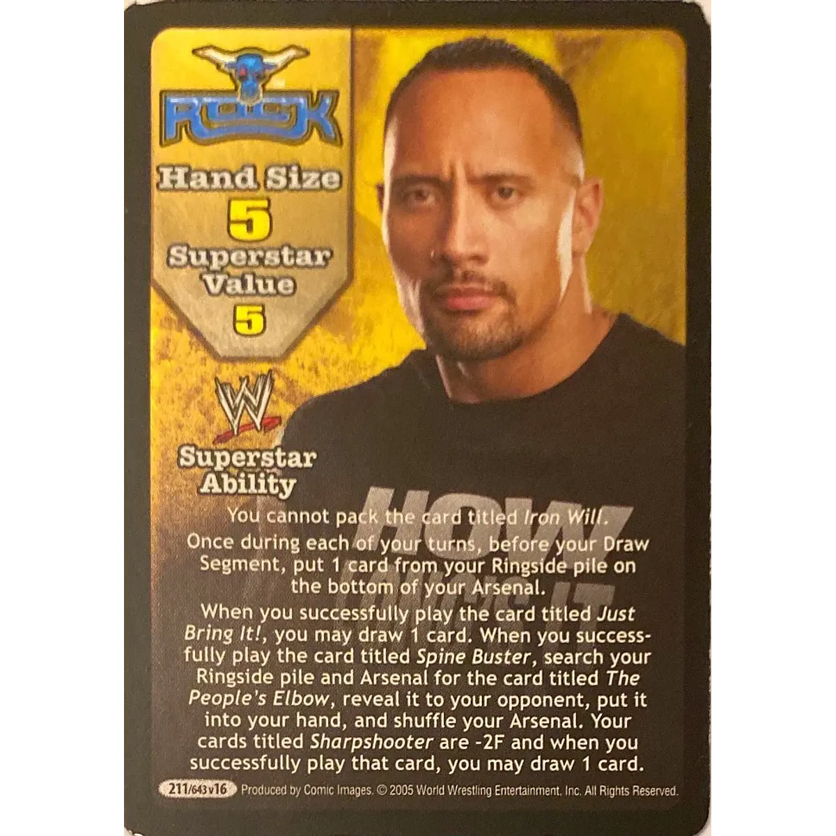 The Rock Superstar Card - SS3 | Ready 2 Fight