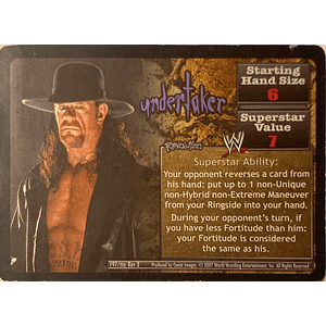 Revolution Undertaker Superstar Card
