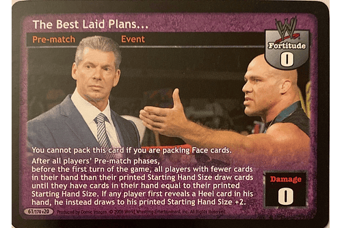 The Best Laid Plans...