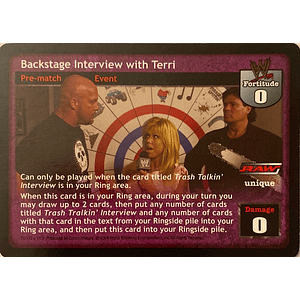 Backstage Interview with Terri
