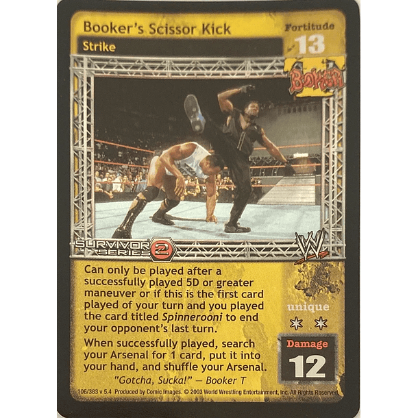 Booker's Scissor Kick - SS2