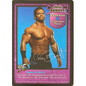 Chris Benoit Superstar Card