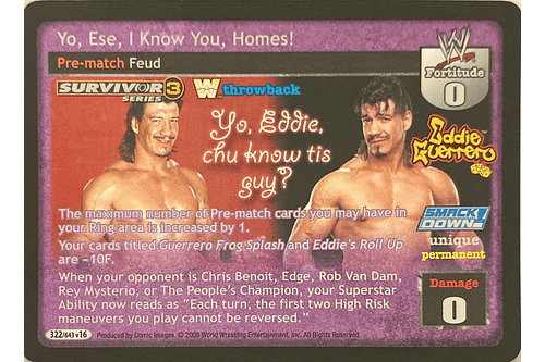 Yo, Ese, I Know You, Homes! (TB) - SS3