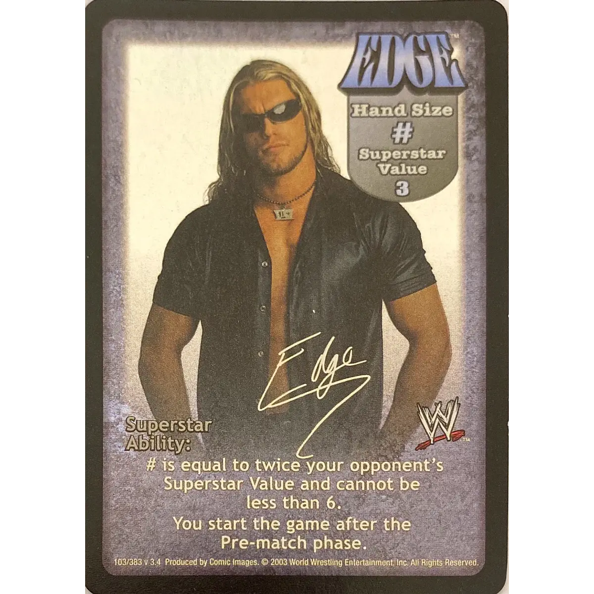 Edge Superstar Card - SS2 | Ready 2 Fight