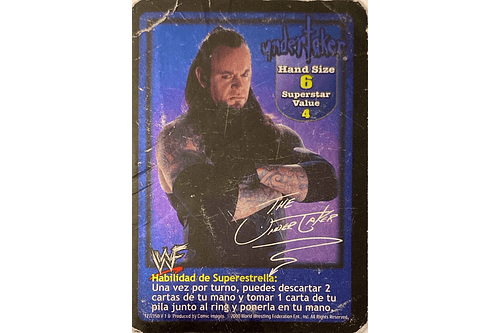 Undertaker Superstar Card - ESPAÑOL