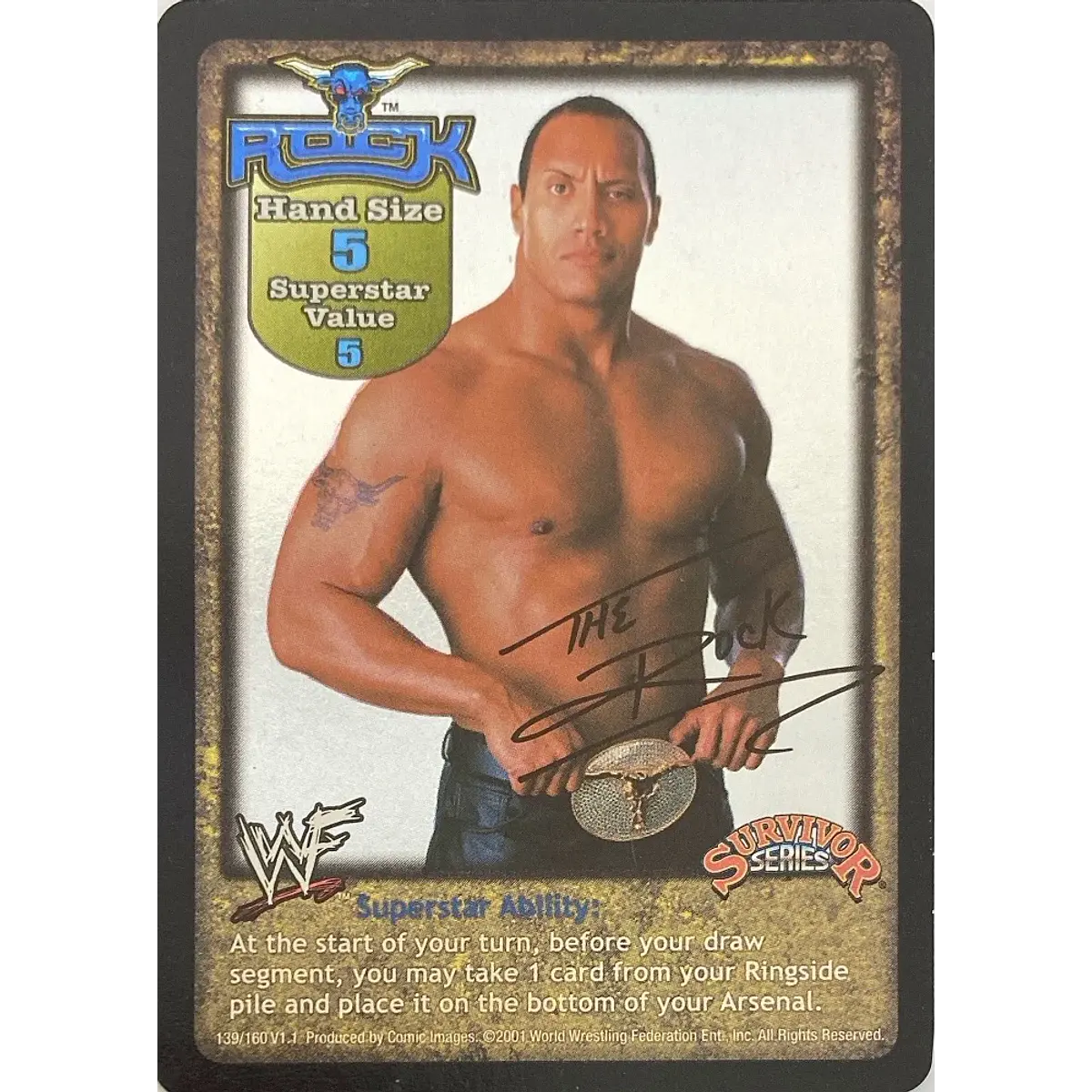 The Rock Superstar Card - SS1 | Ready 2 Fight