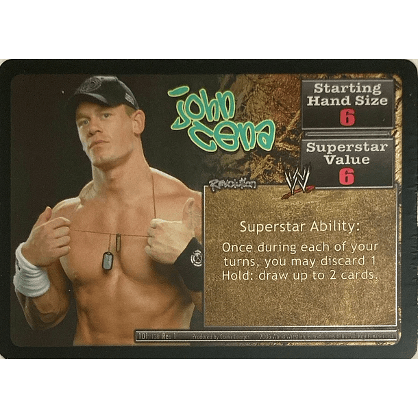 Revolution John Cena Superstar Card