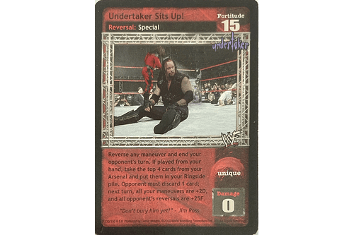 Undertaker Sits Up!