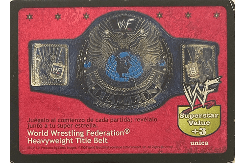 World Wrestling Federation Heavyweight Title Belt - ESPAÑOL