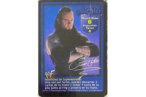 Undertaker Superstar Card - ESPAÑOL
