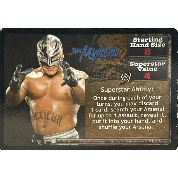 Revolution Rey Mysterio Superstar Card