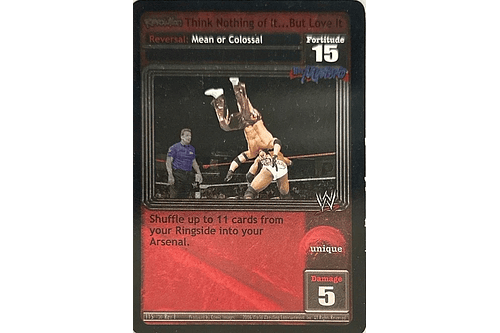 Revolution Think Nothing of It … But Love It