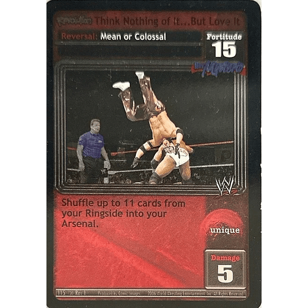 Revolution Think Nothing of It … But Love It