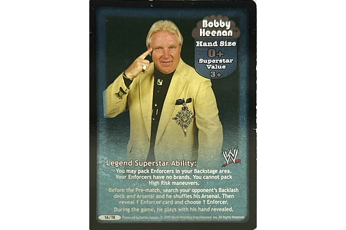 Bobby Heenan "The Brain" Superstar Card
