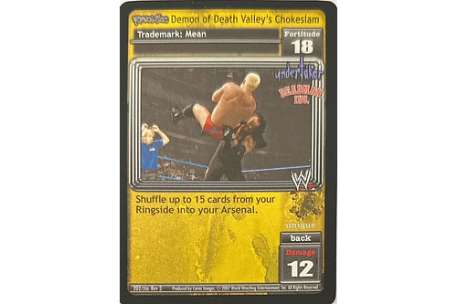 Revolution Demon of Death Valley's Chokeslam