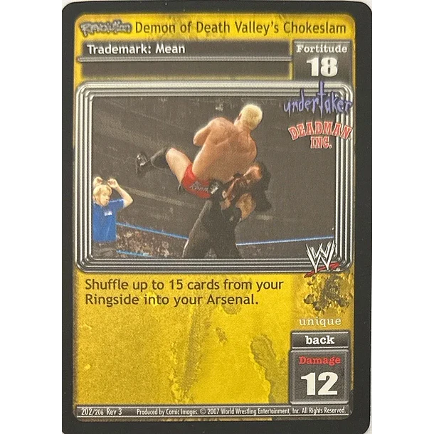Revolution Demon of Death Valley's Chokeslam