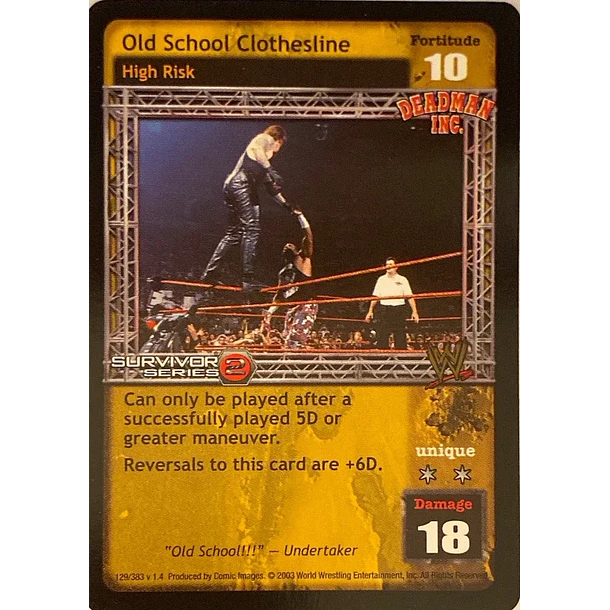 Old School Clothesline - SS2
