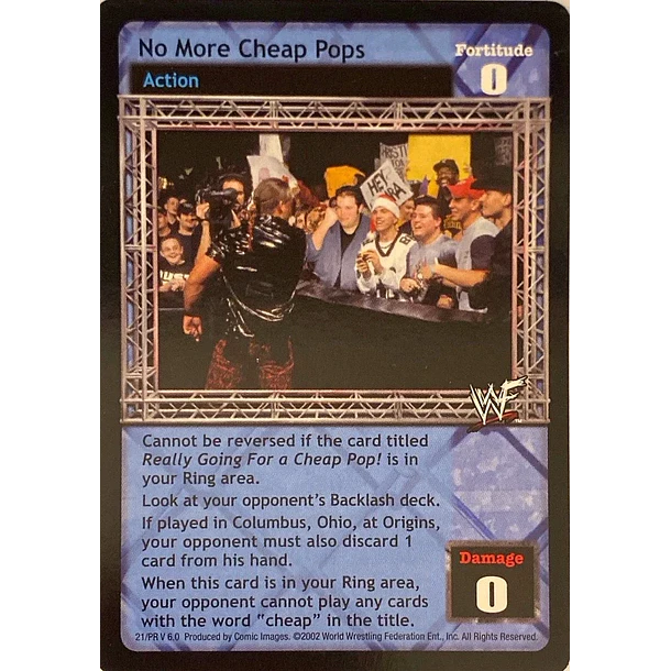 No More Cheap Pops
