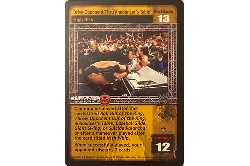 Drive Opponent Thru Announcer's Table! - SS2