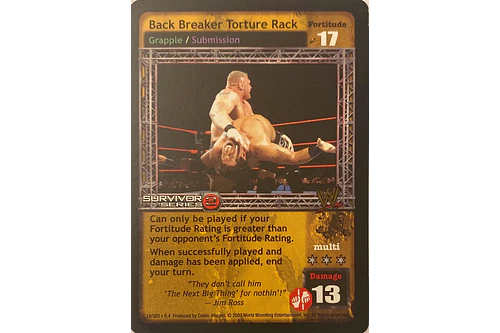 Back Breaker Torture Rack - SS2