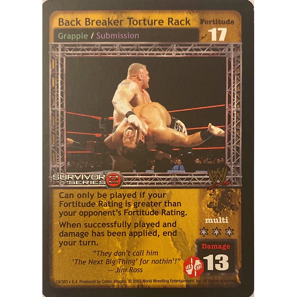 Back Breaker Torture Rack - SS2