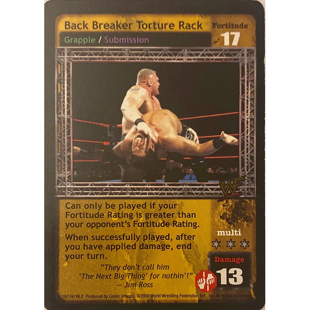 Back Breaker Torture Rack - SummerSlam