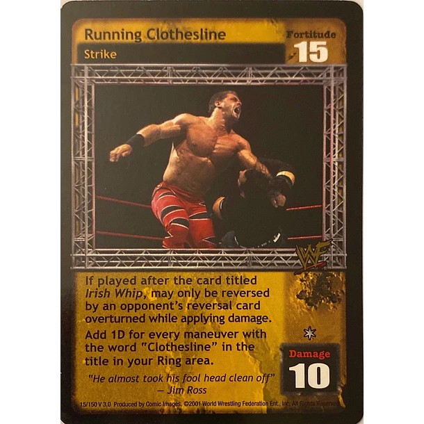 Running Clothesline - Backlash