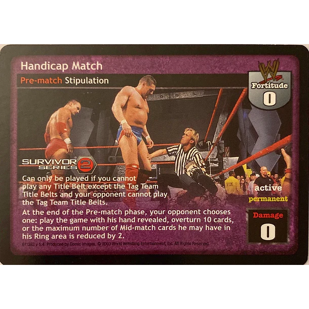 Handicap Match - SS2 LP