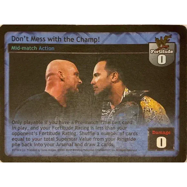 Don't Mess with the Champ! - Backlash MP