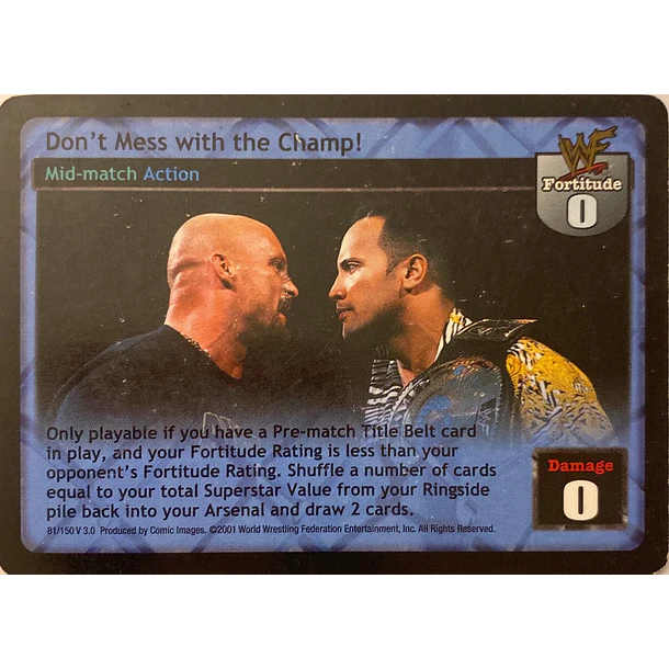 Don't Mess with the Champ! - Backlash LP