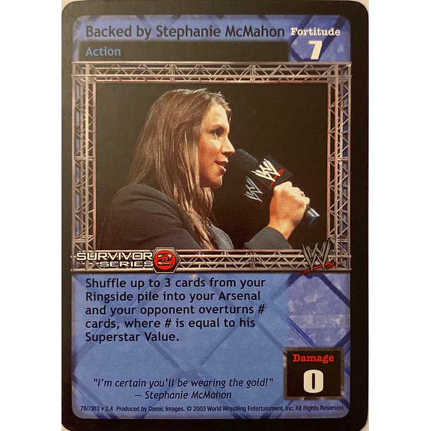 Backed by Stephanie McMahon - SS2