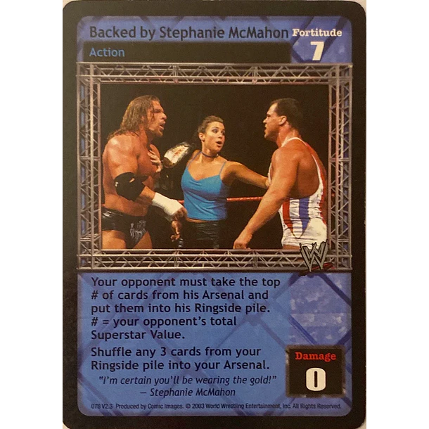Backed by Stephanie McMahon - Velocity