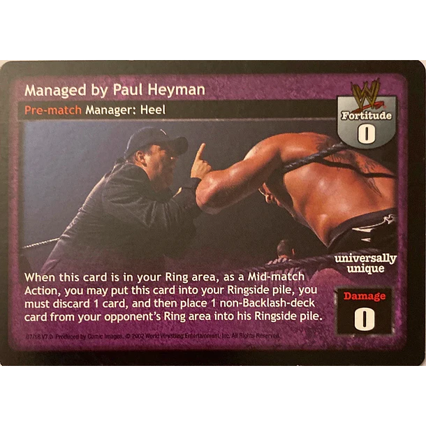 Managed by Paul Heyman LP