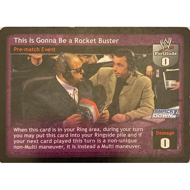 This Is Gonna Be a Rocket Buster - Vengeance