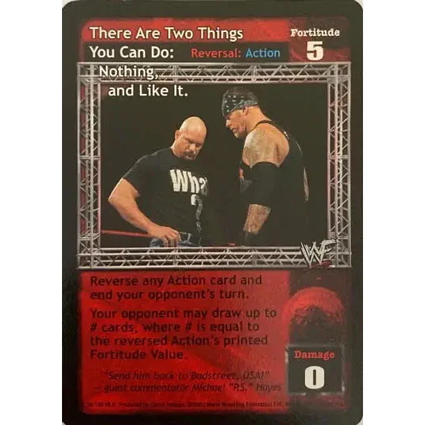 There Are Two Things You Can Do: Nothing, and Like It. - SummerSlam