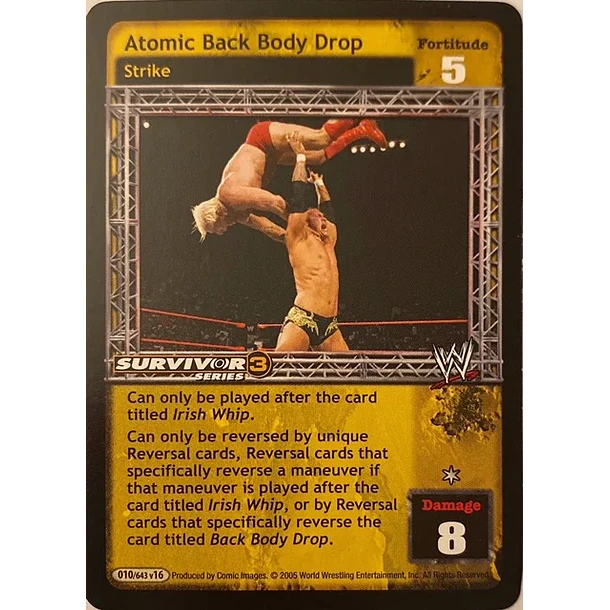 Atomic Back Body Drop - SS3