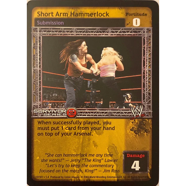 Short Arm Hammerlock - SS2