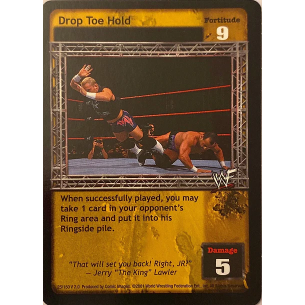 Drop Toe Hold - ERROR