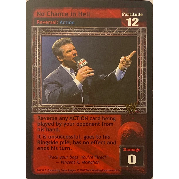 No Chance in Hell - Velocity