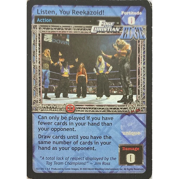Listen, You Reekazoid! - SS2 HP