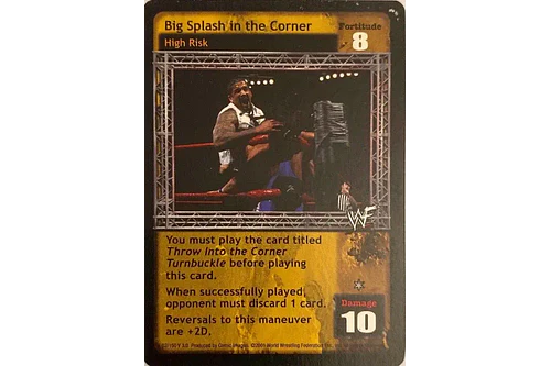 Big Splash in the Corner - Backlash