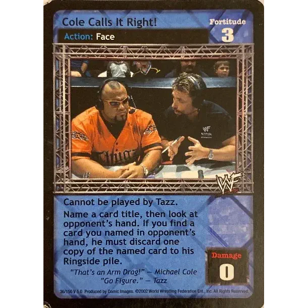 Cole Calls It Right! - Mania MP