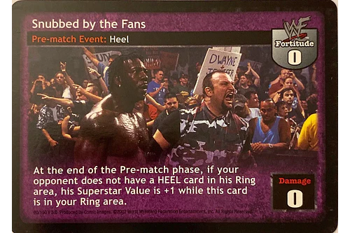 Snubbed by the Fans - Mania