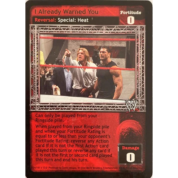 I Already Warned You - Vengeance
