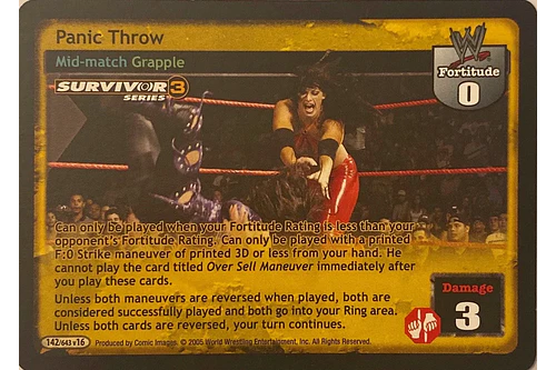 Panic Throw - SS3
