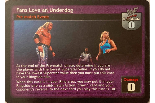 Fans Love an Underdog - Backlash