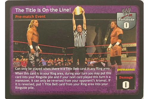 The Title Is On the Line! - Vengeance
