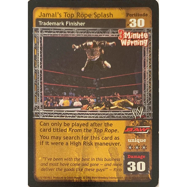 Jamal's Top Rope Splash LP