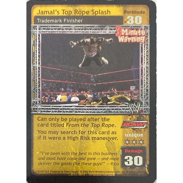 Jamal's Top Rope Splash MP